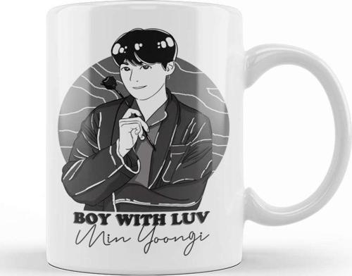 Bts Min Yoongi Kupa Bardak Porselen
