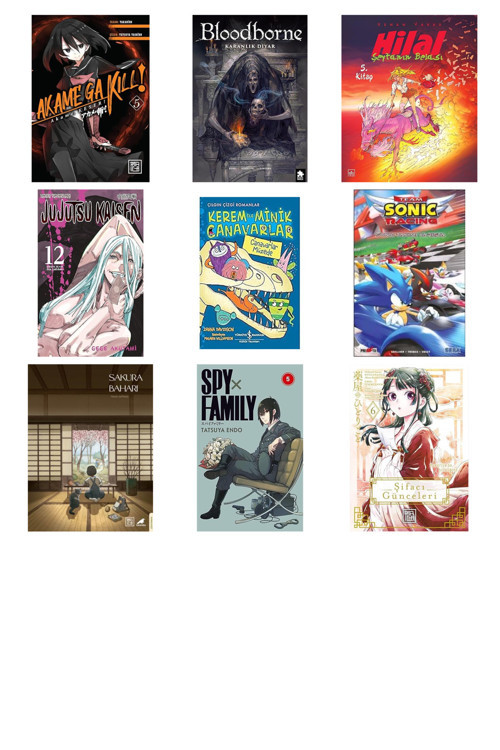 Akame, Keser 5 + 8 Kitap Daha (Set)