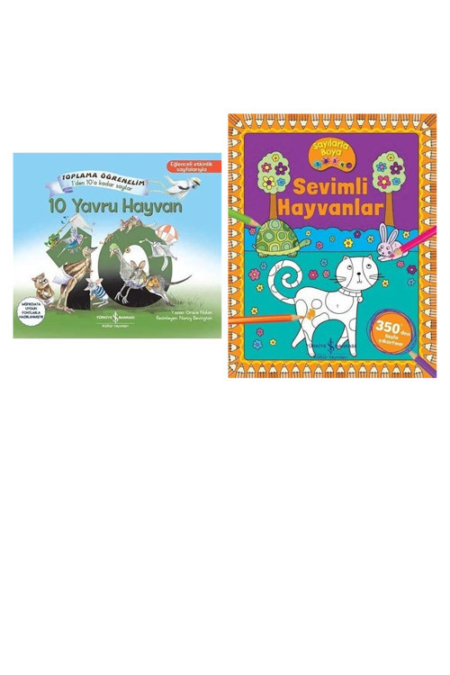 10 Yavru Hayvan: Toplama Öğrenelim - 1’Den 10’A Kadar Sayıla... +1 Eğitim Kitabı