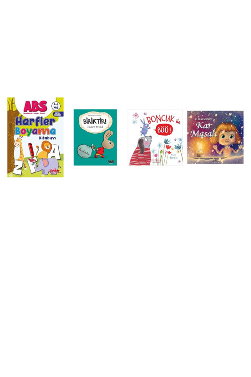 Abs 4-6 Yaş Harfler Boyama Kitabım... +3 Eğitim Kitabı