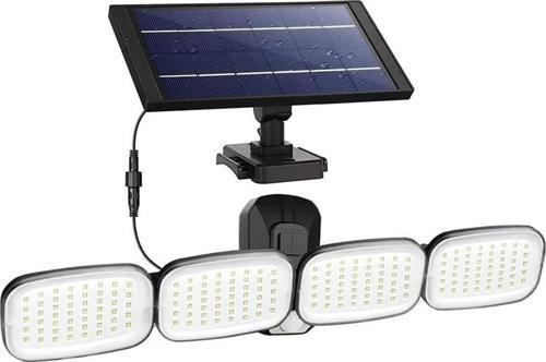 PM-8048 6 VOLT - 3 WATT SOLAR PANELLİ 4 BAŞLI HAREKET SENSÖRLÜ 200 SMD LEDLİ LAMBA