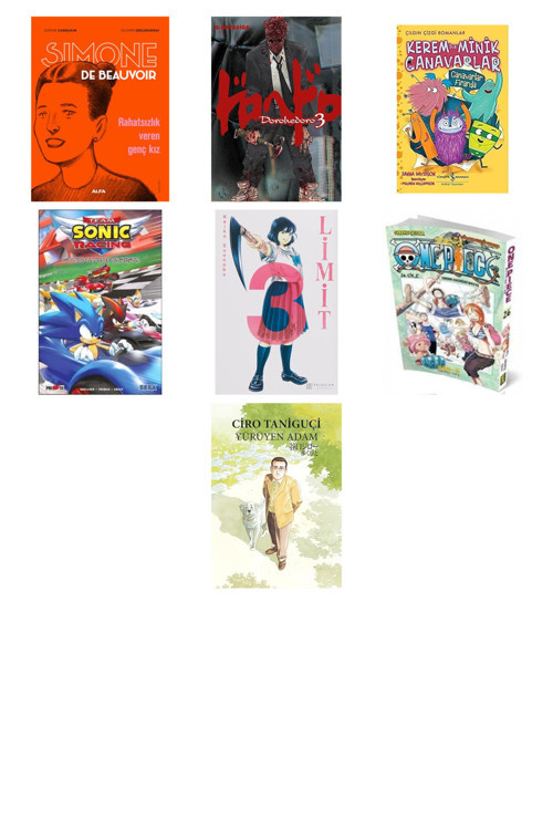 Alfa Yayınları Simone De Beauvoir (Çizgi Roman): Rahatsızlık Veren Genç Kız + 6 Kitap Daha (Set)