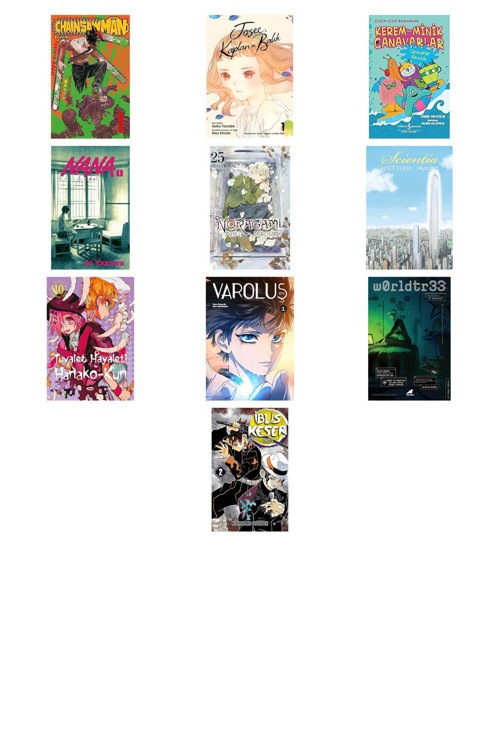 Chainsaw Man 1.Cilt + 9 Kitap Daha (Set)