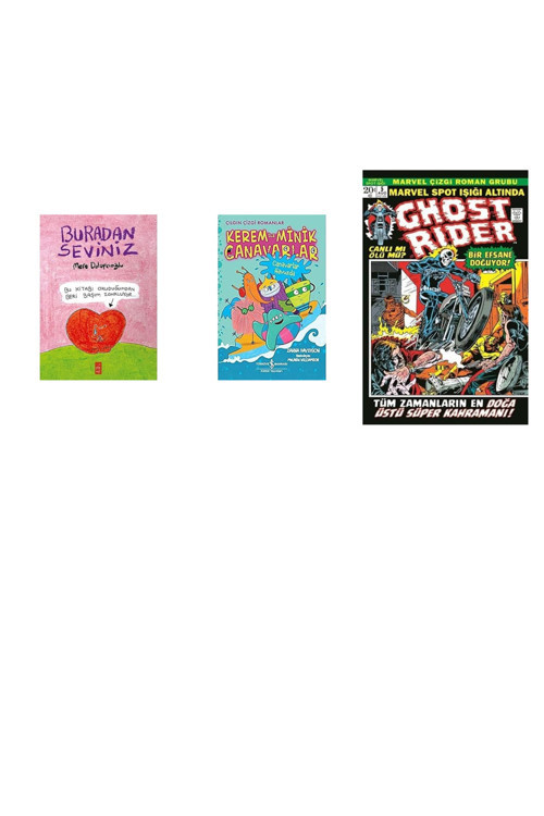 Buradan Seviniz (Kapak Değişebilir) + 2 Kitap Daha (Set)