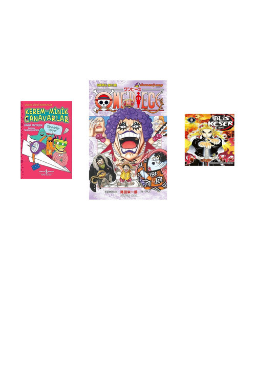 Kerem İle Minik Canavarlar - Canavarlar Uçuyor + 2 Kitap Daha (Set)