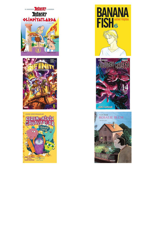 Asteriks 12 - Asteriks Olimpiyatlarda + 5 Kitap Daha (Set)
