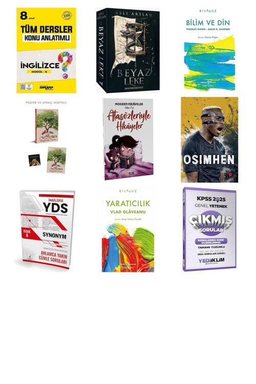 8. Sınıf Tüm Dersler Konu Anlatımlı İngilizce Modül 6... +8 Başvuru Kitabı