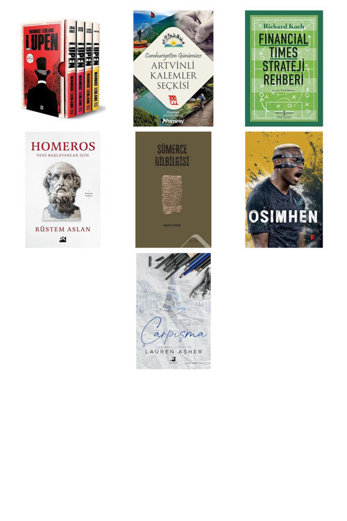 Arsen Lüpen-Kutulu Kırmızı Set (4 Kitap Takım)... +6 Başvuru Kitabı