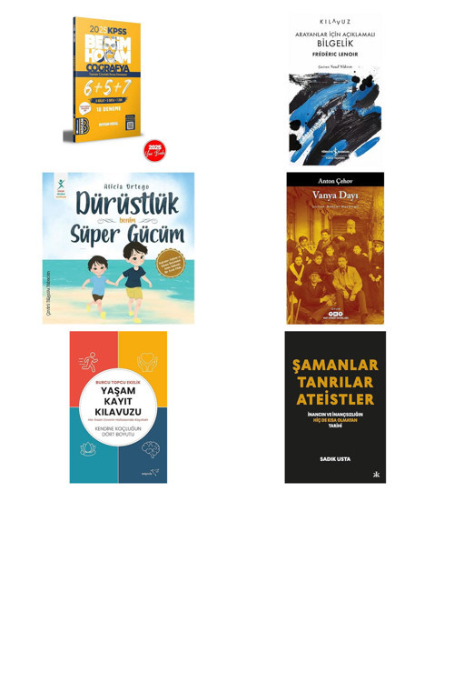 2025 Kpss Coğrafya Tamamı Çözümlü 6+5+7 Deneme... +5 Başvuru Kitabı