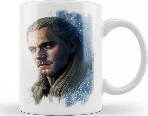 Witcher Geralt Kupa Bardak Porselen