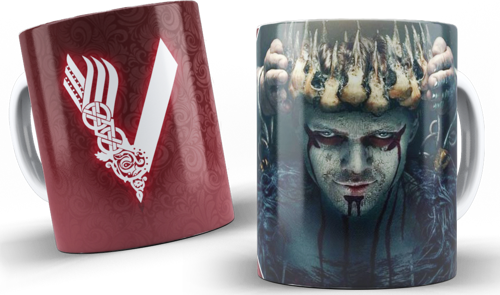 Vikings Serisi Baskılı Kupa Bardak Model 2