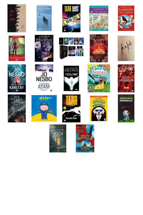 Ateş Ten Gölge + 21 Kitap Daha (Set)