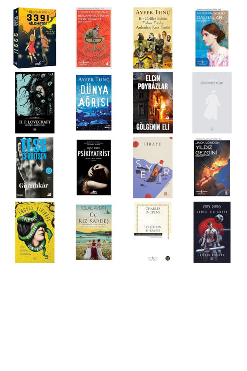 3391 Kilometre + 15 Kitap Daha (Set)