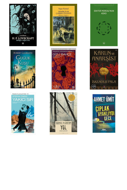 Deliliğin Dağlarında + 8 Kitap Daha (Set)