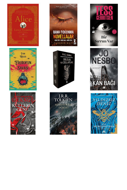 Alice (Ciltli): Açıklamalı Notlarıyla Alice Harikalar Diyarında Aynanın İçinden + 8 Kitap Daha (Set)
