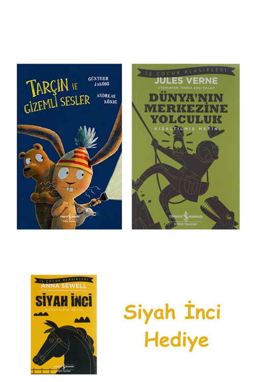 Tarçın Ve Gizemli Sesler + Dünyanın Merkezine Yolculuk + Siyah İnci Hediye