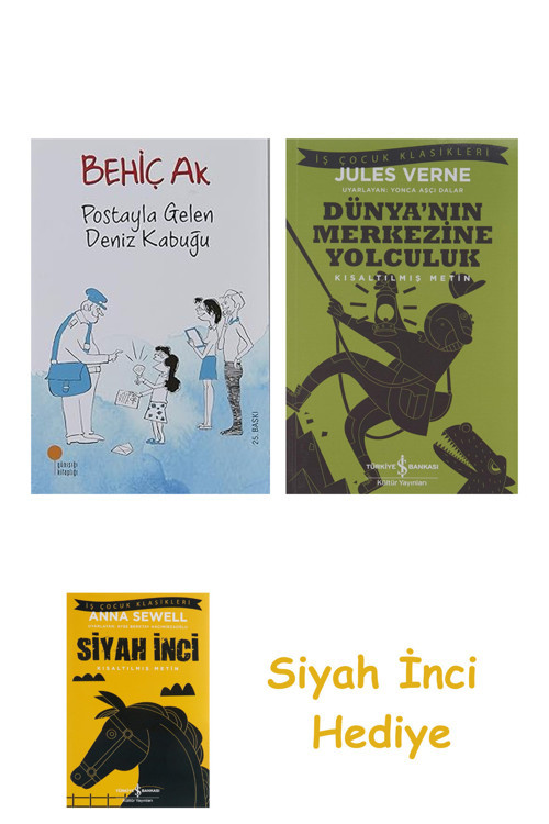 Postayla Gelen Deniz Kabuğu + Dünyanın Merkezine Yolculuk + Siyah İnci Hediye