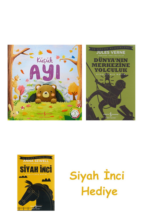 Doğanın Eşsiz Hikayeleri 3 - Küçük Ayı + Dünyanın Merkezine Yolculuk + Siyah İnci Hediye
