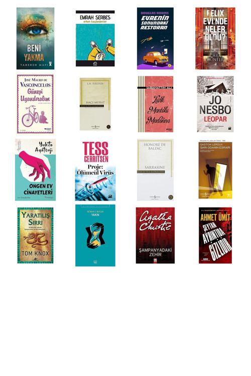 Beni Yakma (Ciltli): Uyan! Tanıdığın Herkes Ölüyor! + 15 Kitap Daha (Set)