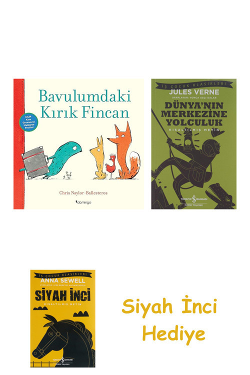 Bavulumdaki Kırık Fincan + Dünyanın Merkezine Yolculuk + Siyah İnci Hediye