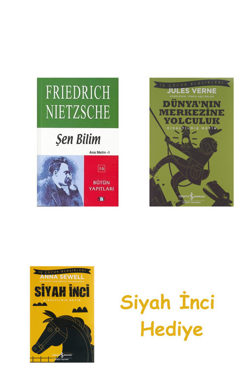 Şen Bilim: Ana Metin - 1 + Dünyanın Merkezine Yolculuk + Siyah İnci Hediye