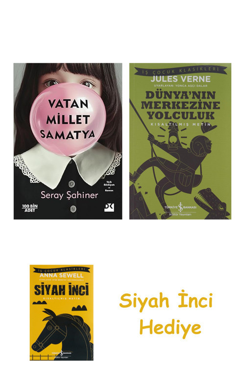 Vatan Millet Samatya + Dünyanın Merkezine Yolculuk + Siyah İnci Hediye