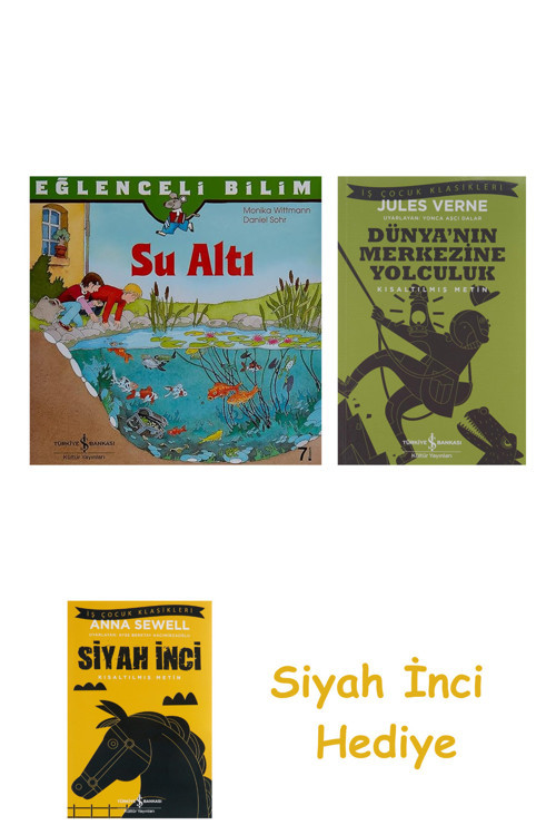 Eğlenceli Bilim – Su Altı + Dünyanın Merkezine Yolculuk + Siyah İnci Hediye