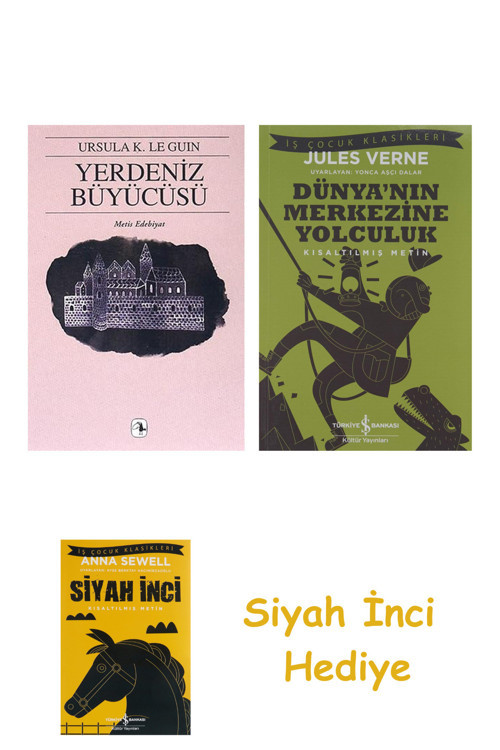 Yerdeniz Büyücüsü - Yerdeniz 1 + Dünyanın Merkezine Yolculuk + Siyah İnci Hediye