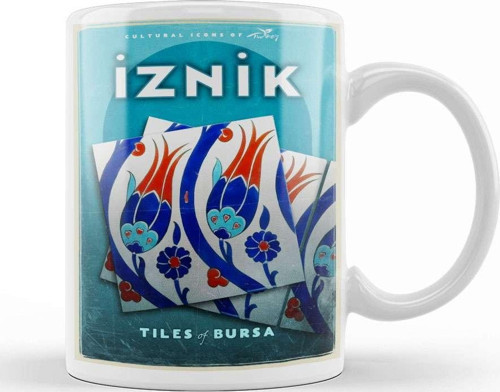 İznik Çinileri Kupa Bardak Porselen