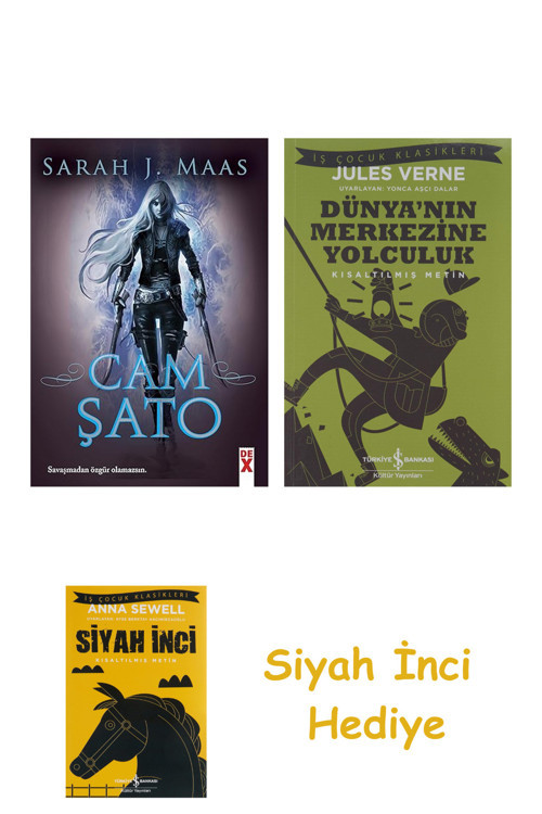 Cam Şato (Ciltli): Savaşmadan Özgür Olmazsın. + Dünyanın Merkezine Yolculuk + Siyah İnci Hediye
