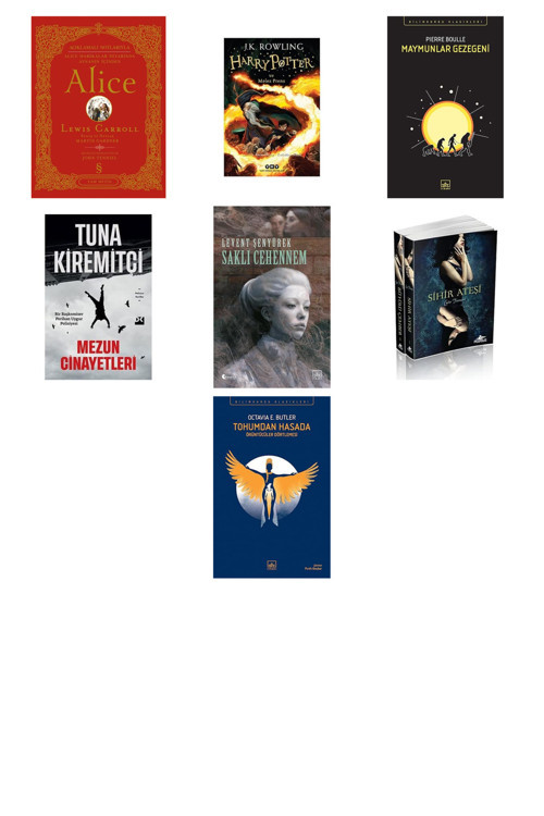 Alice (Ciltli): Açıklamalı Notlarıyla Alice Harikalar Diyarında Aynanın İçinden + 6 Kitap Daha (Set)