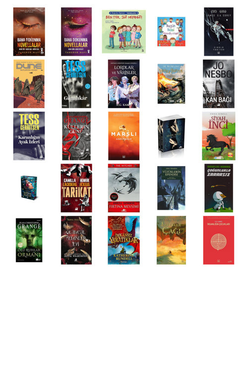 Bana Dokunma Novellalar (Ciltli): Beni Yık - Beni Kır - Beni İzle + 24 Kitap Daha (Set)