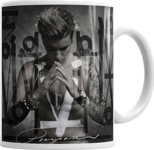 Justin Bieber Kupa Bardak Porselen
