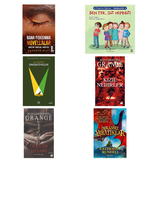 Bana Dokunma Novellalar (Ciltli): Beni Yık - Beni Kır - Beni İzle + 5 Kitap Daha (Set)