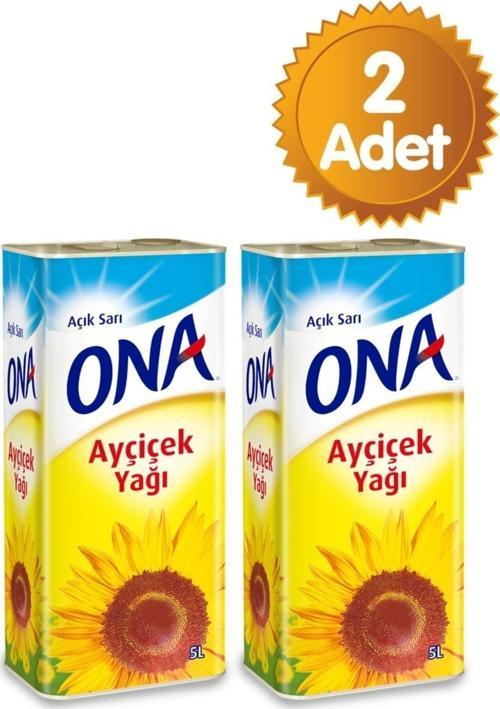 Ayçiçek Yağı 5 Lt Teneke X2 Adet