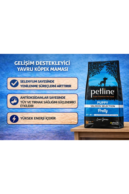 Antioksidan Ve Omega Deposu Somonlu Yavru Köpek Maması 3kg - Pretty
