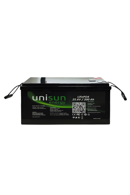 25.6V 200Ah LiFEPO4 Batarya 6000 Cycle Ekran Bluetooth