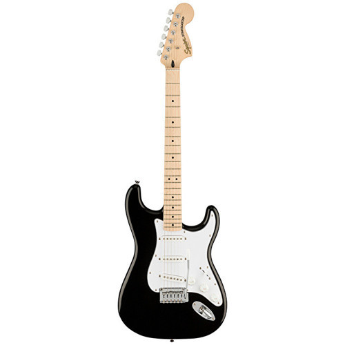 0378002506 Affinity Stratocaster Elektro Gitar (Siyah) | Akçaağaç Klavye Büyük Kafa (Headstock) ve Siyah Cila