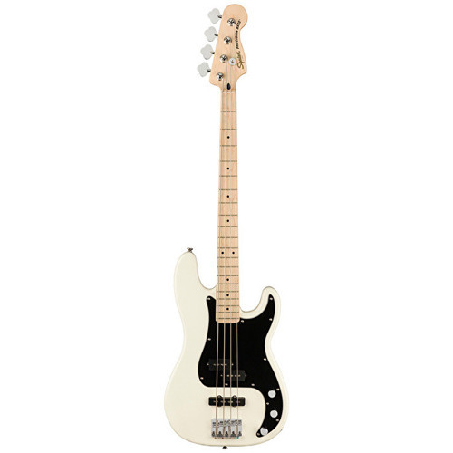0378553505 Affinity Precision Bass PJ Gitar (Olympic White) | Akçaağaç Klavye Beyaz Gövde ve Güçlü Bas Tonları
