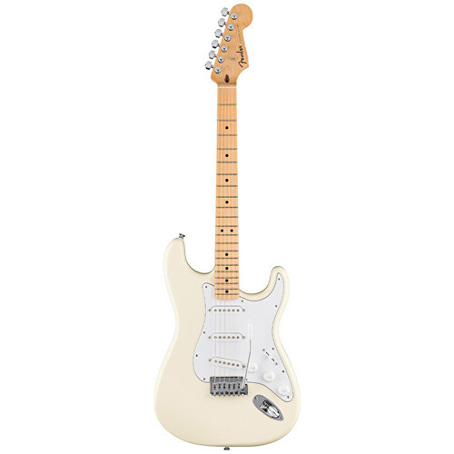 0266220505 Standard Stratocaster Elektro Gitar (Olympic White) | Akçaağaç Klavye Beyaz Renk ve Yüksek Çıkışlı Man