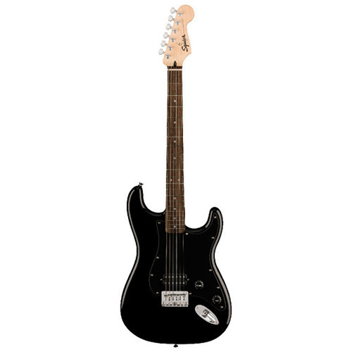 0373301506 Sonic Stratocaster Hardtail H Gitar (Siyah) | Tek Humbucker Sabit Köprü ve Siyah Pickguard ile Rock Ma