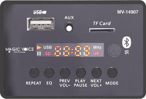 MAGICVOICE MV-14907 USB/SD/MIC/AUX/BLUETOOTH KUMANDALI EKRANLI OTO TEYP ÇEVİRİCİ DİJİTAL PLAYER BOARD