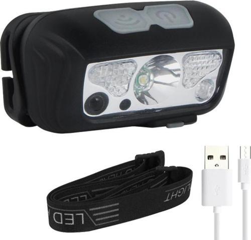 CY-2088 LEDLİ USB ŞARJLI KAFA FENERİ