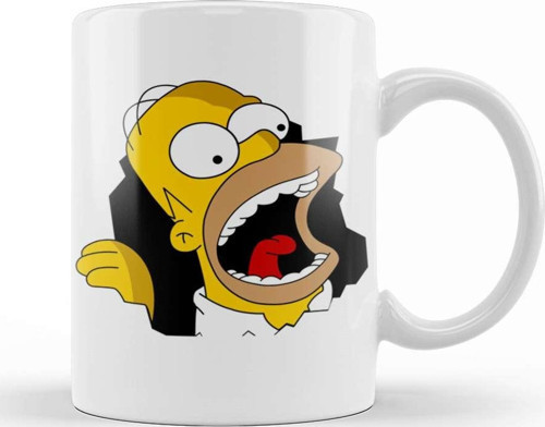 Homer Simpson Kupa Bardak Porselen