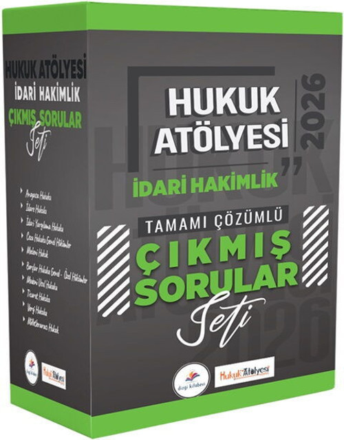 Dizgi Kitap 2026 Hukuk Atölyesi İdari Hakimlik Tamamı Çözümlü Çıkmış Sorular Seti