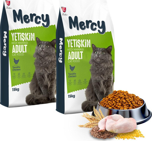 Tavuklu Yetişkin Kedi Maması 15 Kg X 2 Adet