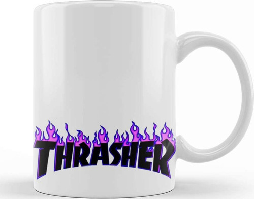 Thrasher Logo Kupa Bardak Porselen
