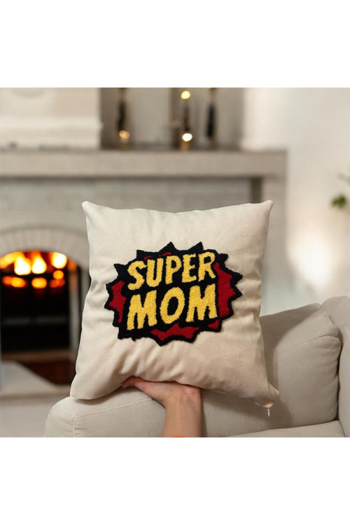 Punch Kırlent Kılıfı Supermom