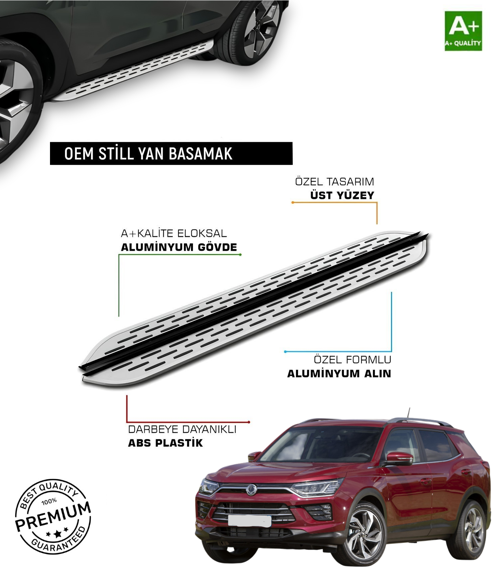 KORANDO 2019 2020 2021 2022 2023 2024 2025 ARACA ÖZEL YAN BASAMAK