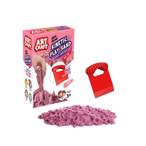03688 NessiWorld AKSESUARLI PEMBE KİNETİK OYUN KUMU 500 GR